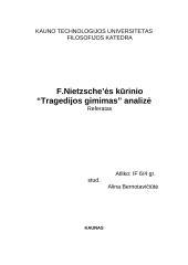 Nyčės knygos tragedijos gimimas