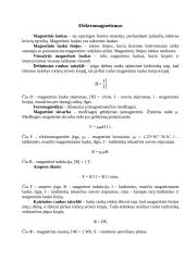 Elektromagnetizmas (su formulėmis)