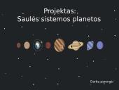 Skaidrės "Saulės sistemos planetos"