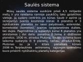 Skaidrės "Saulės sistemos planetos" 2 puslapis