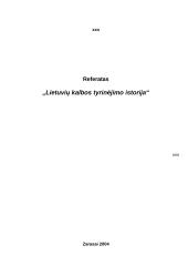 Lietuvių kalbos tyrinėjimo istorija