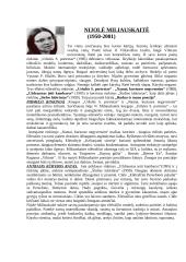 Nijolės Miliauskaitės biografija