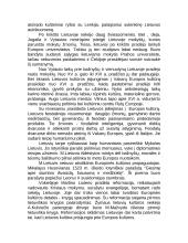 Lietuvių kultūros įsijungimas į krikščioniškos Europos kultūros veiklą 3 puslapis