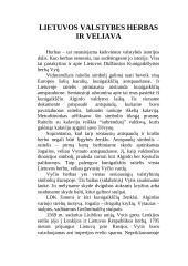 Lietuvos valstybės herbas ir vėliava