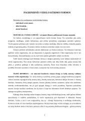 Pagrindinės verslo kūrimo formos 3 puslapis