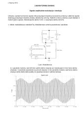 Signalo amplitudinė moduliacija ir detekcija