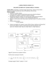Sinusinės įtampos RC generatorius tyrimas