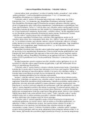 Lietuvos Respublikos Prezidentas – Valstybės Vadovas