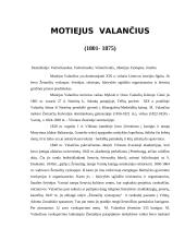 Motiejus Valančius. Biografija. 1 puslapis