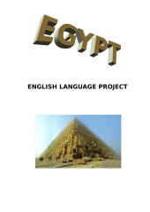 Egypt - English language project