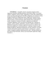 Vitaminai ir jų svarba žmogaus organizme 3 puslapis