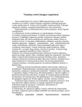 Vitaminai ir jų svarba žmogaus organizme 4 puslapis