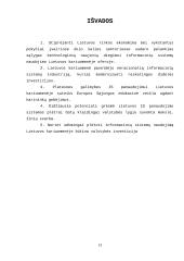 Informacinių sistemų panaudojimo Lietuvos kariuomenėje analizė taikant SWOT metodą 12 puslapis