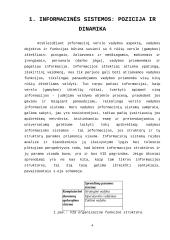 Informacinių sistemų panaudojimo Lietuvos kariuomenėje analizė taikant SWOT metodą 3 puslapis