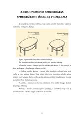 Ergonominis sprendimas sprendžiant iškeltą problemą 5 puslapis