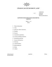 Raštinėje registruotinų dokumentų sąrašas