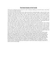 The daily routine of the family