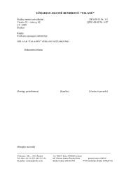 Raštas dėl veiklos sustabdymo