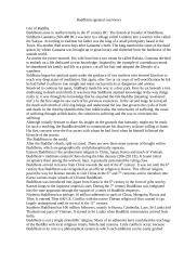 Buddhism (general overview)