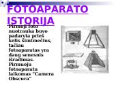 Fotoaparatų istorija bei funkcijos 2 puslapis