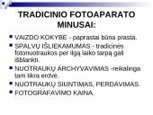 Fotoaparatų istorija bei funkcijos 14 puslapis