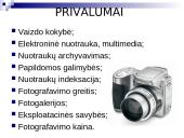 Fotoaparatų istorija bei funkcijos 19 puslapis