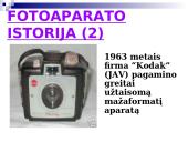 Fotoaparatų istorija bei funkcijos 3 puslapis