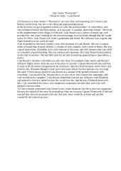 Jane Austin Persuasion character study