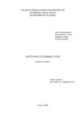 Lietuvos gyvenimo lygis