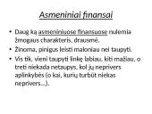 Asmeniniai finansai , pajamos 4 puslapis