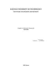 English in informatics