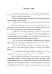 Euro reikšmė tarptautinėje prekyboje 4 puslapis