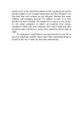 What do you think of violence on TV 2 puslapis