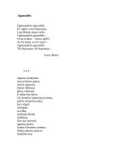 Aguona lietuvių literatūroje