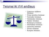 LDK teismai, susiformavę iki XVI 3 puslapis