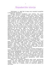 Slapaberžės istorija