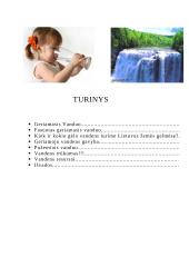 Žemės gyventojų apsirūpinimas geriamuoju vandeniu 9 puslapis