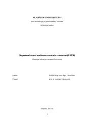 Nepertraukiamai maišomas srautinis reaktorius (CSTR)