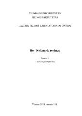 Išilginio diodinio kaupinimo Nd:YVO4 lazerio tyrimas