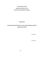 Socialinių darbuotojų dirbančių su smurtu artimoje aplinkoje profesinės kompetencijos kėlimas