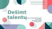 Pasakojimas apie dešimt talentų