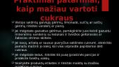 Cukraus vartojimas: pliusai ir minusai 13 puslapis