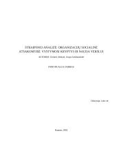 Mokslinio straipsnio „Organizacijų socialinė atsakomybė: vystymosi kryptys ir nauda verslui“ analizė
