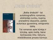Balta drobulė analizė. Skaidrės. 3 puslapis