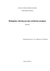 Biologinių veiksnių pavojus medicinos įstaigose