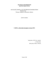 CAPM ir arbitražinio įkainojimo teorija (APT)