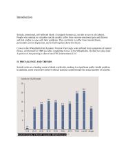 Suicide - english essay