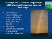 Šviesos dispersija – spalvų spektro susidarymas 18 puslapis