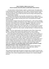 Gamtos tematika (metų kaitos įtaka) ir problematika (miško kirtimas)