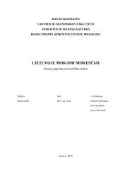 Lietuvoje mokami mokesčiai